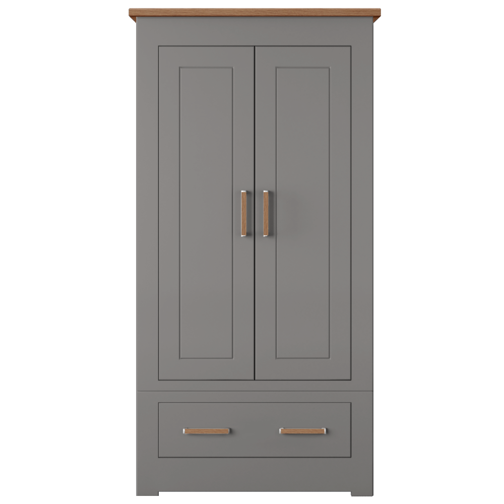 Modo Double 2 door 1 drawer Wardrobe