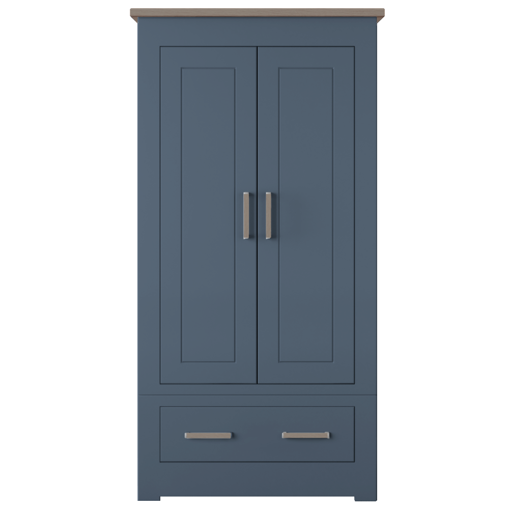 Modo Double 2 door 1 drawer Wardrobe