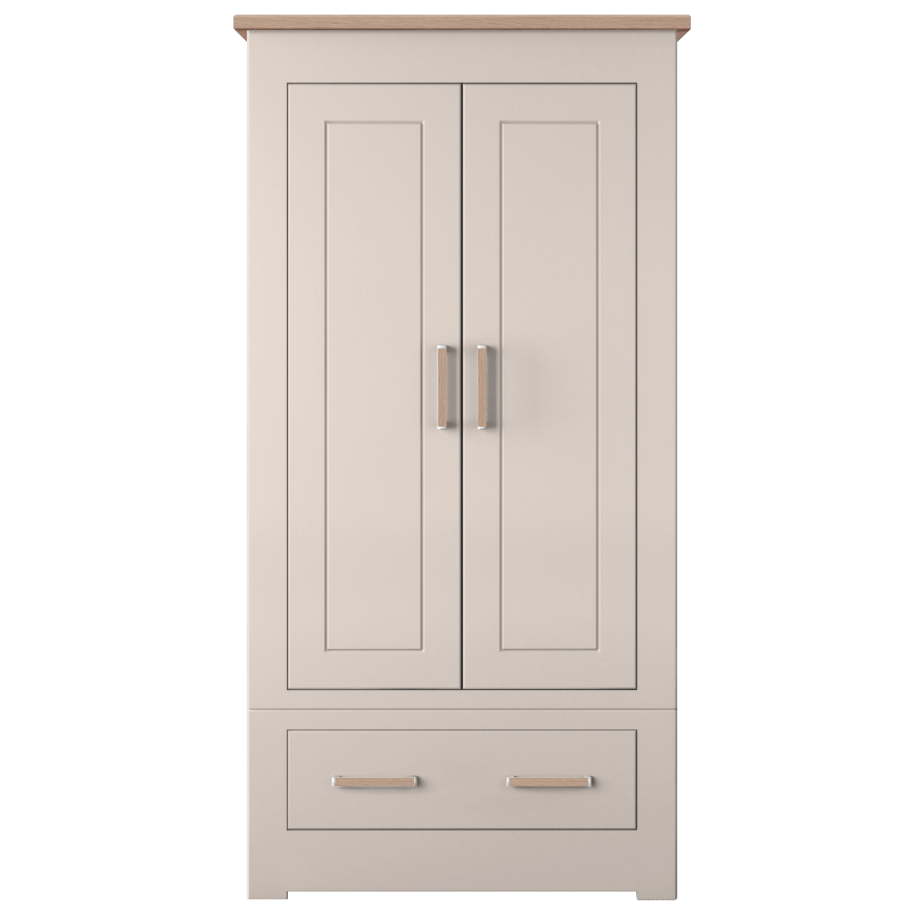 Modo Double 2 door 1 drawer Wardrobe