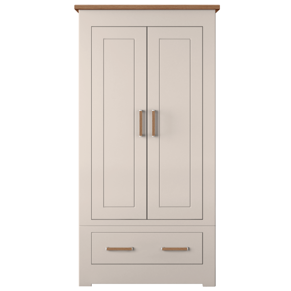 Modo Double 2 door 1 drawer Wardrobe
