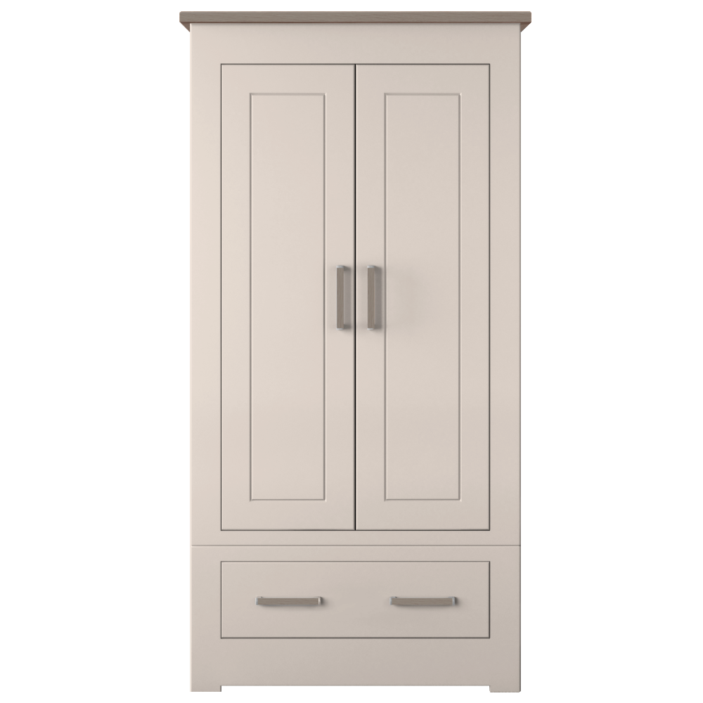 Modo Double 2 door 1 drawer Wardrobe