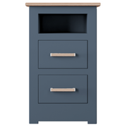 Modo Painted 2 Drawer Open Shelf Bedside