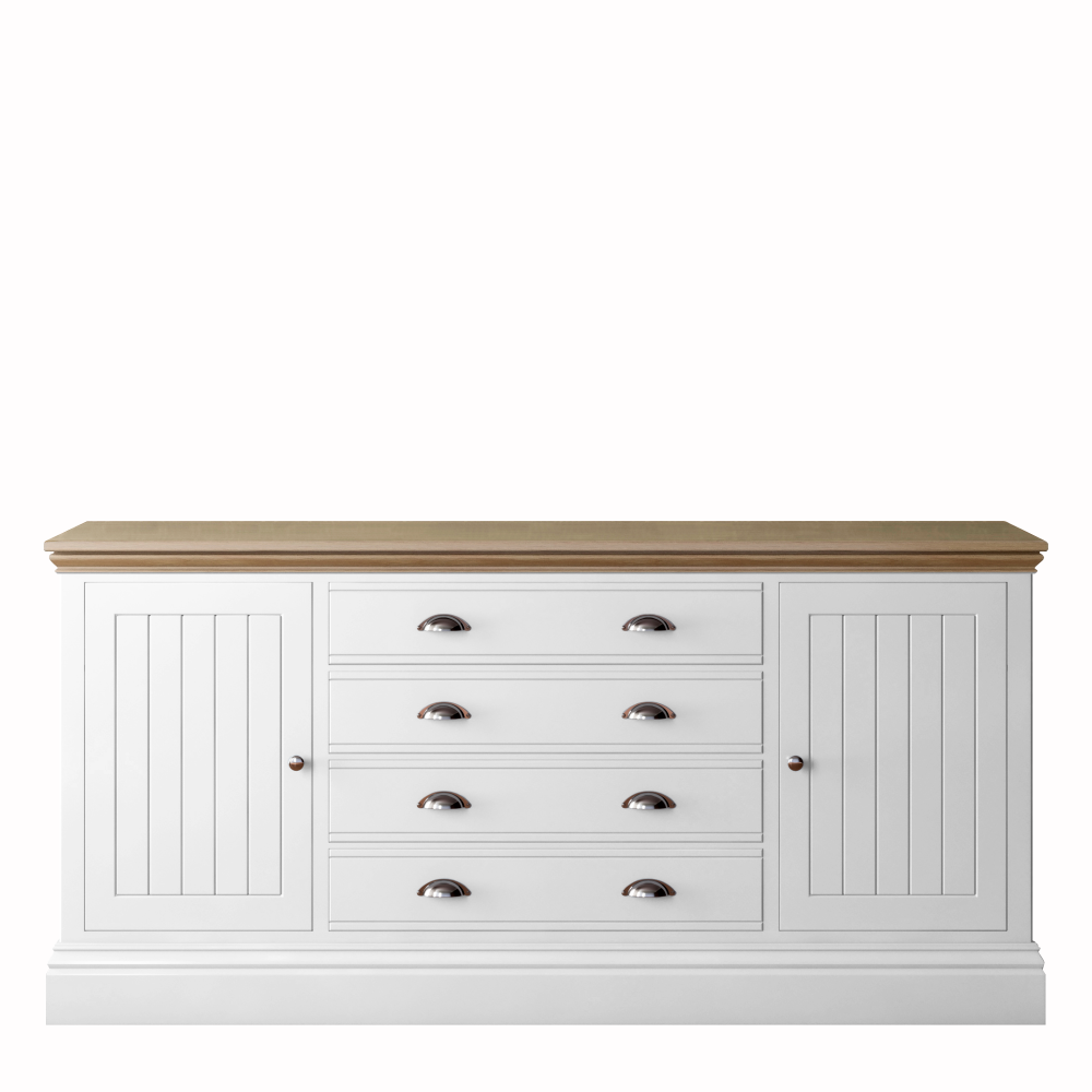 New England  Large 2 door 4 Drawer Sideboard