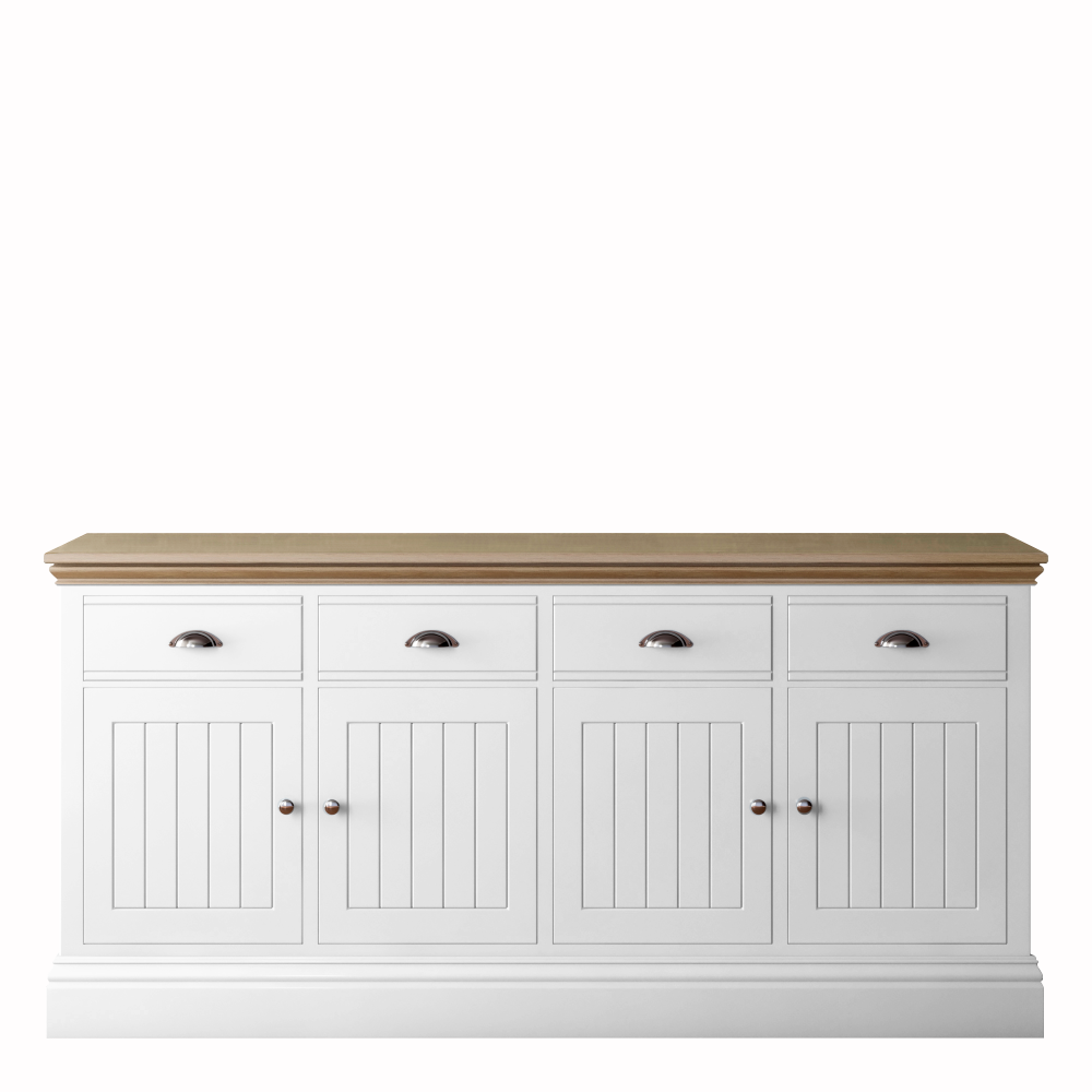 New England  Large 4 door 4 Drawer Sideboard
