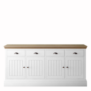 New England  Large 4 door 4 Drawer Sideboard