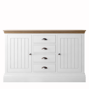 New England Medium Centre Drawer Sideboard