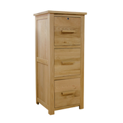 Opus Oak 3 Drawer Filing Cabinet