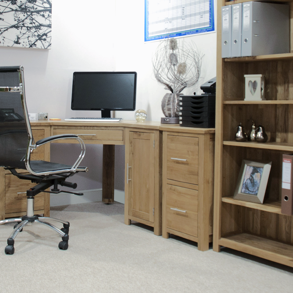 Opus Oak 2 Drawer Filing Cabinet