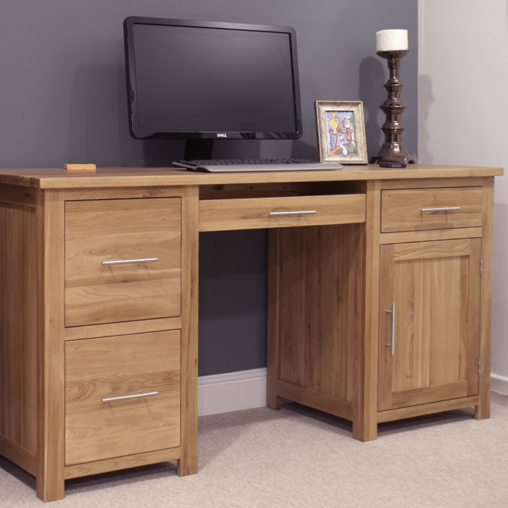 Opus Oak Computer Desk