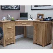 Opus Oak Corner Computer Desk