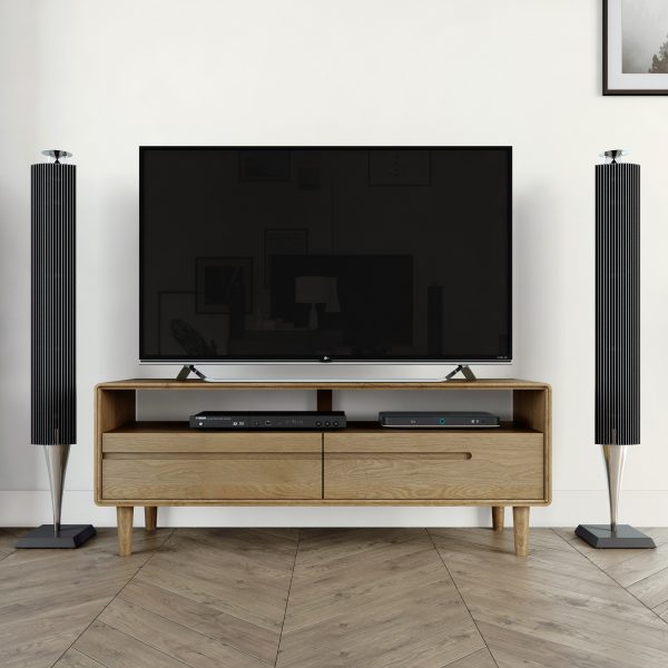 Homestyle GB Scandic Oak Large TV Cabinet Stand