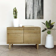 Homestyle GB Scandic Oak Low Small Sideboard