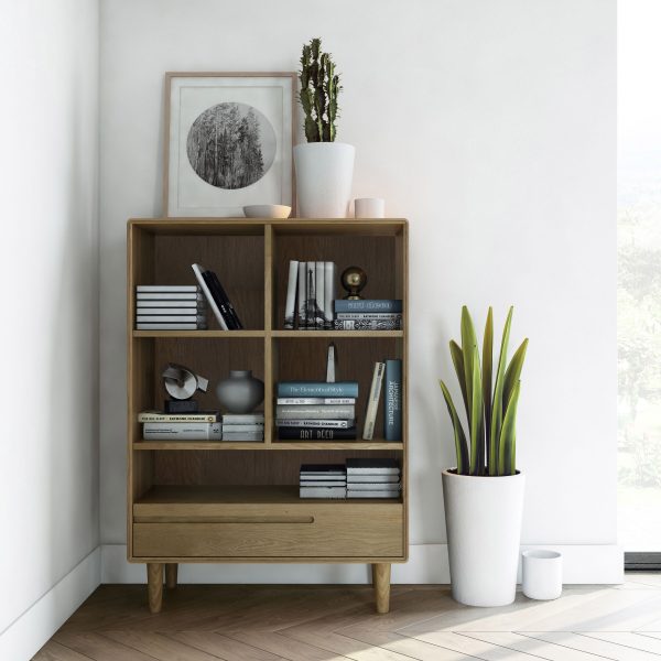 Homestyle GB Scandic Oak Small Bookcase