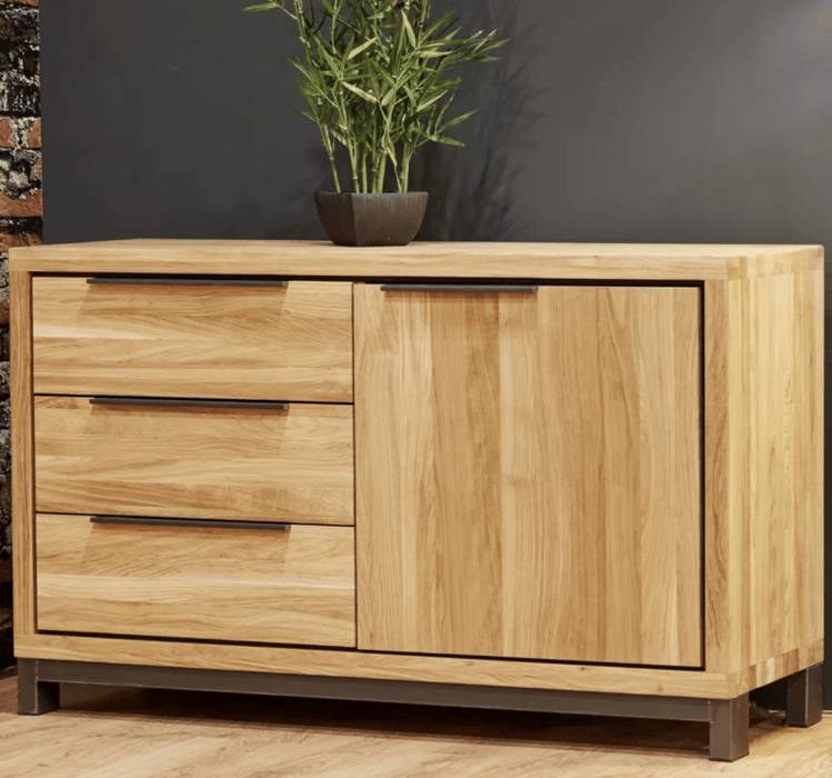 Kristensen Elements Oak 2 3 drawer 1 door Sideboard