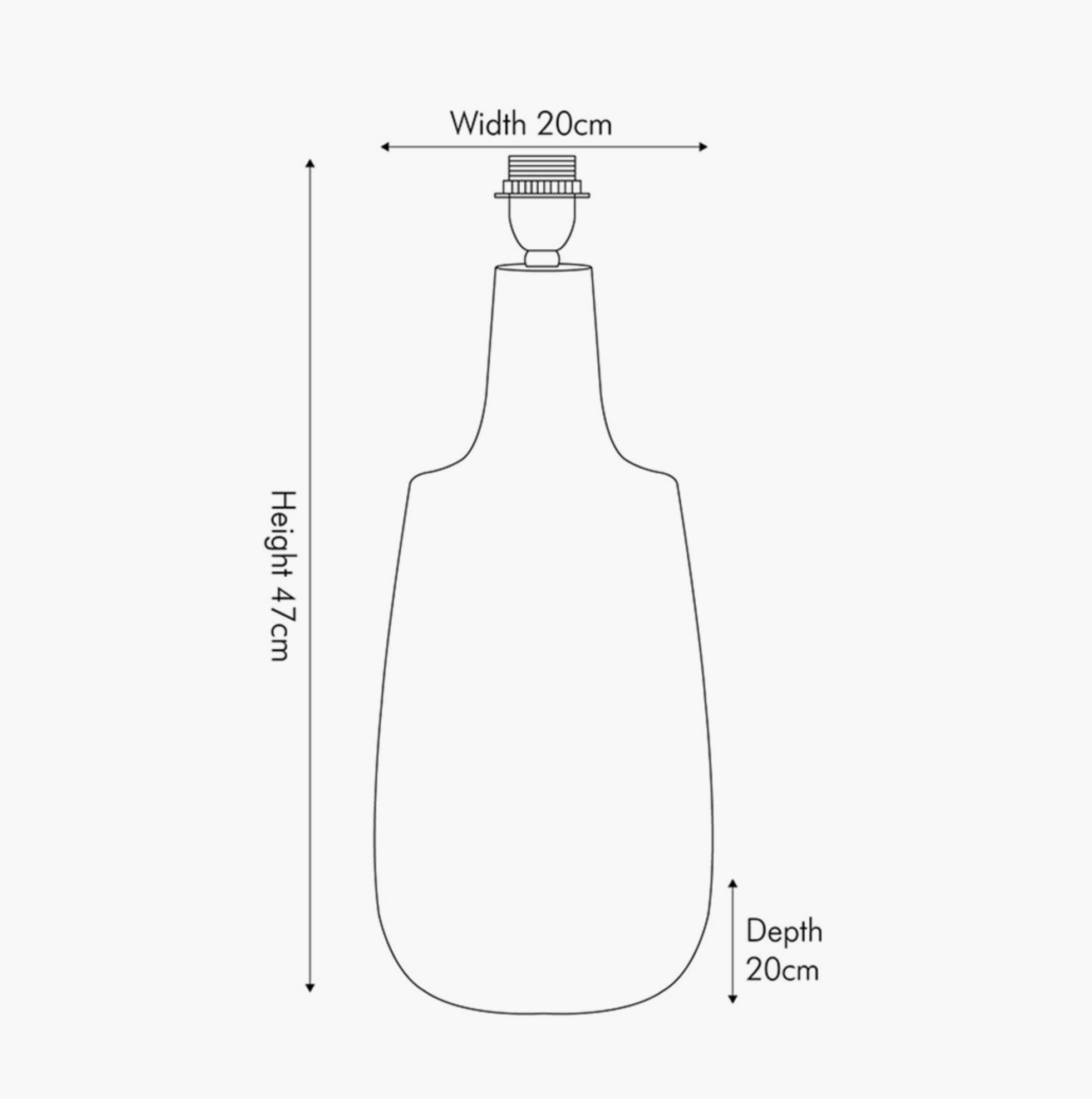 Dambula Grey Wash Wood Textured Tall Neck Table Lamp