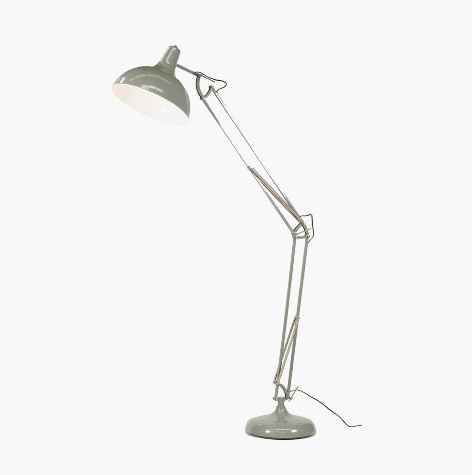 Alonzo Grey Painted Oversize Task Floor Lamp