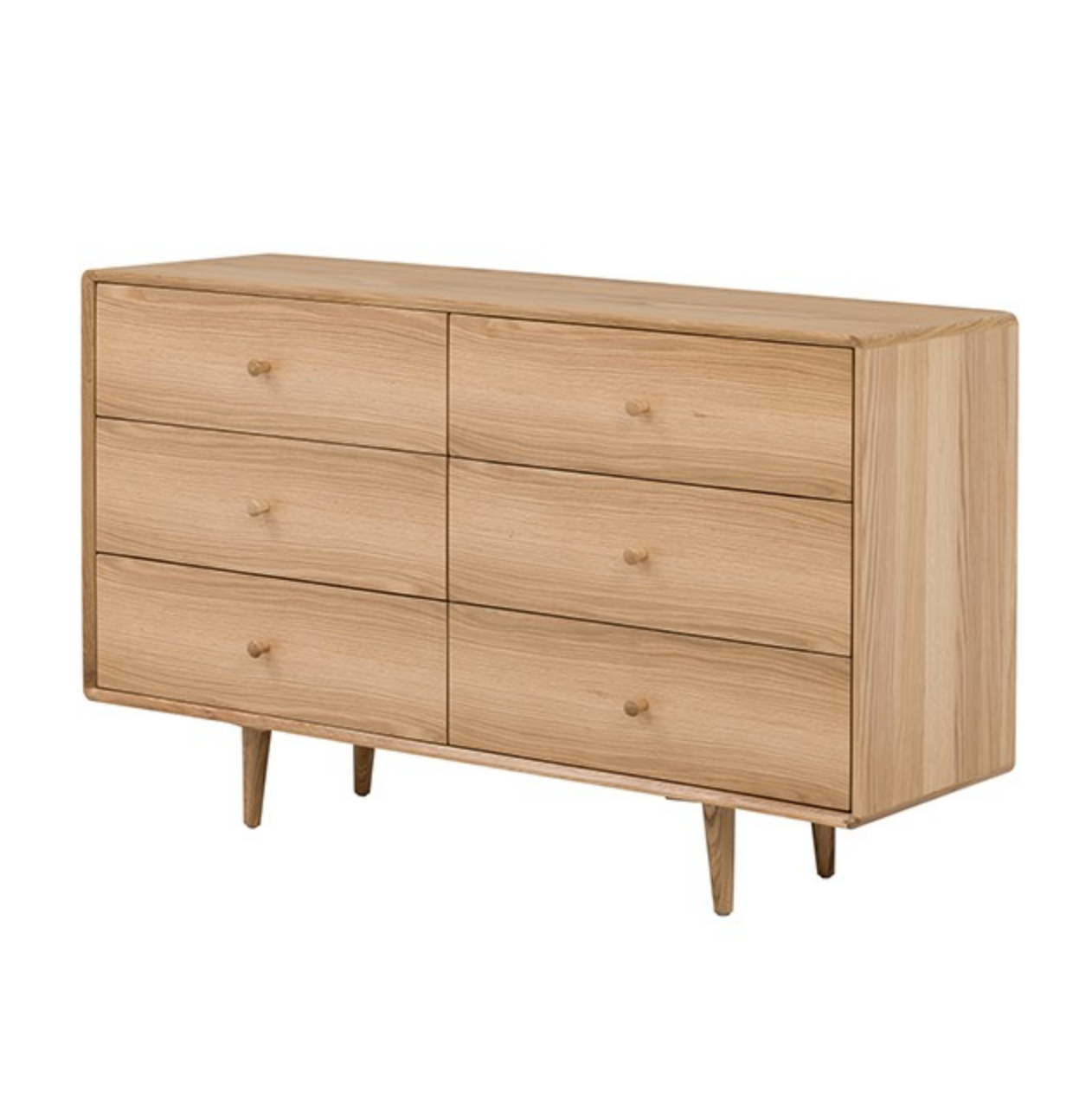 Jenson Oak 6 Drawer Chest