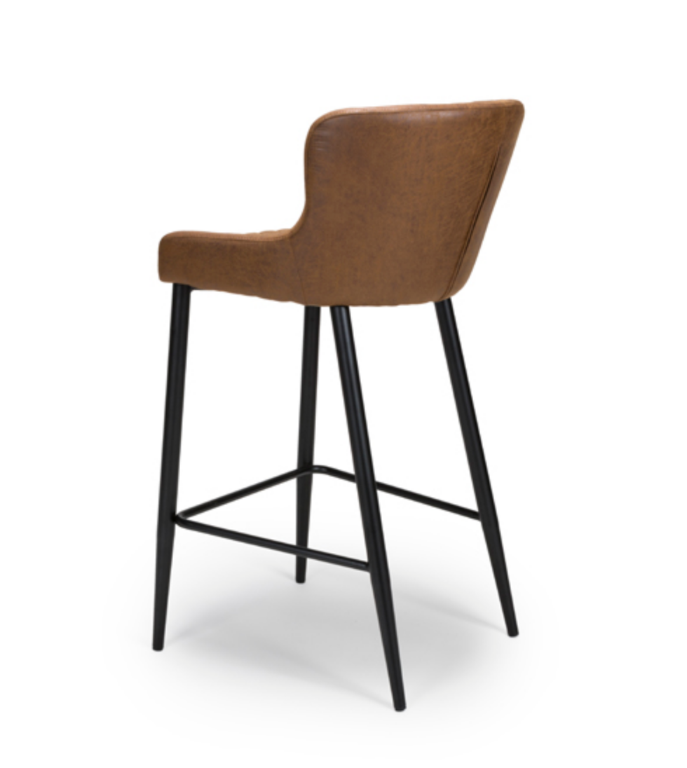 Charlie Faux Leather  Bar Chair