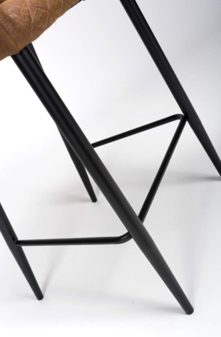 Charlie Faux Leather  Bar Chair