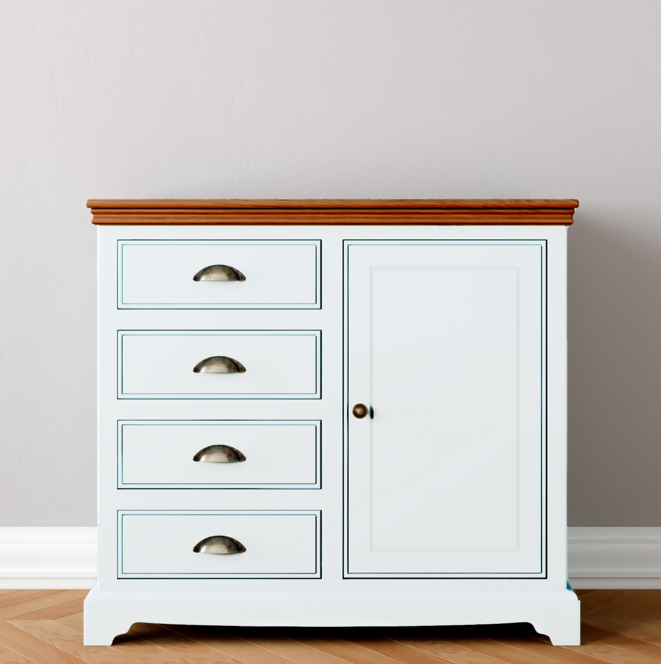 Inspiration  1 Door  4 Drawer Sideboard