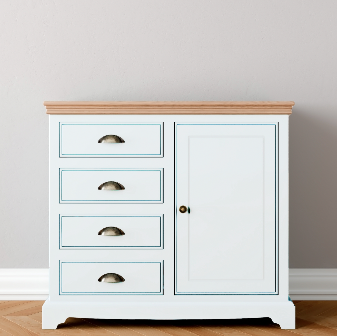 Inspiration  1 Door  4 Drawer Sideboard