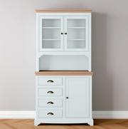 1 Door 4 Drawer Glazed Dresser