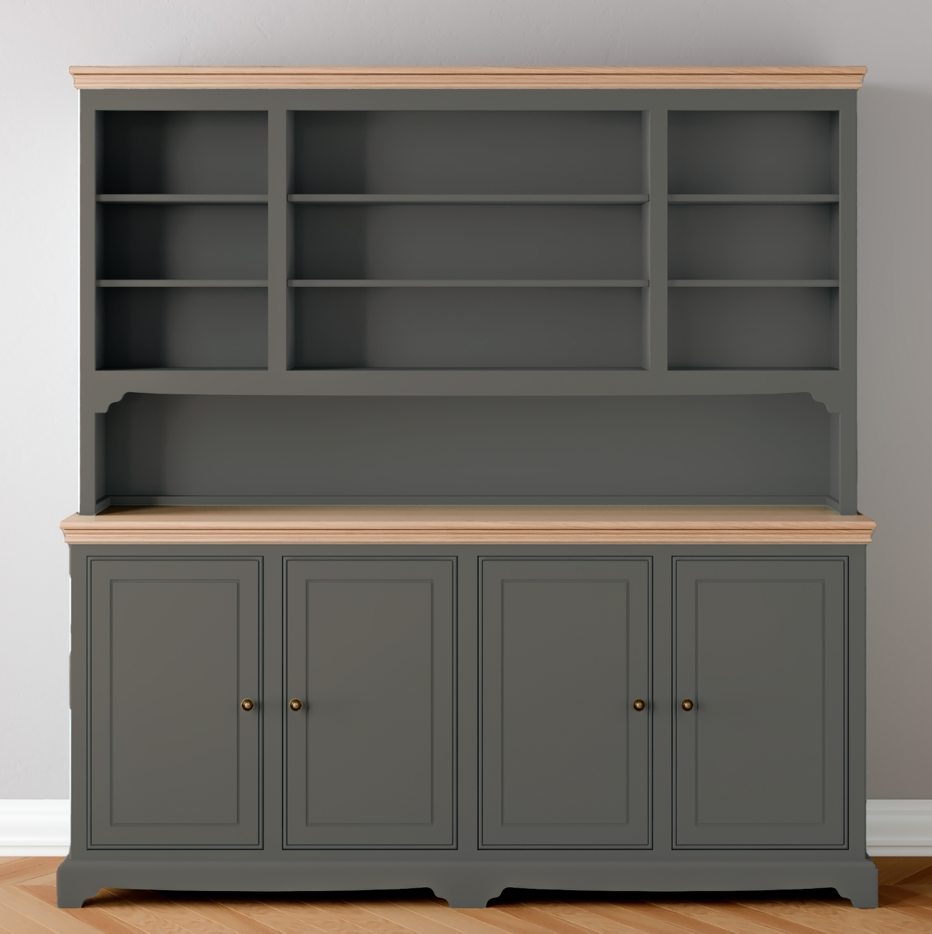 Open 4 door Wide Storage Dresser