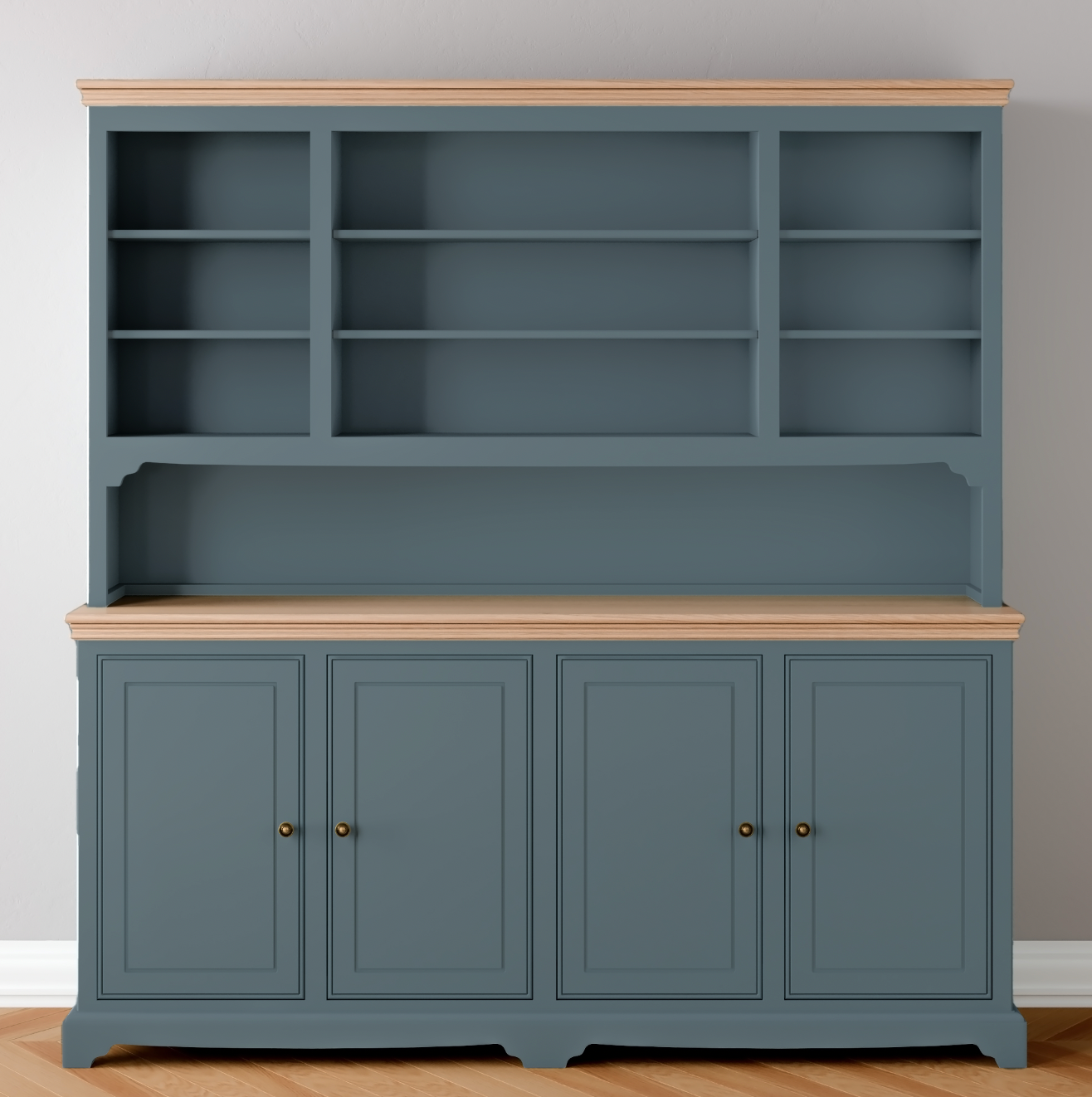 Open 4 door Wide Storage Dresser