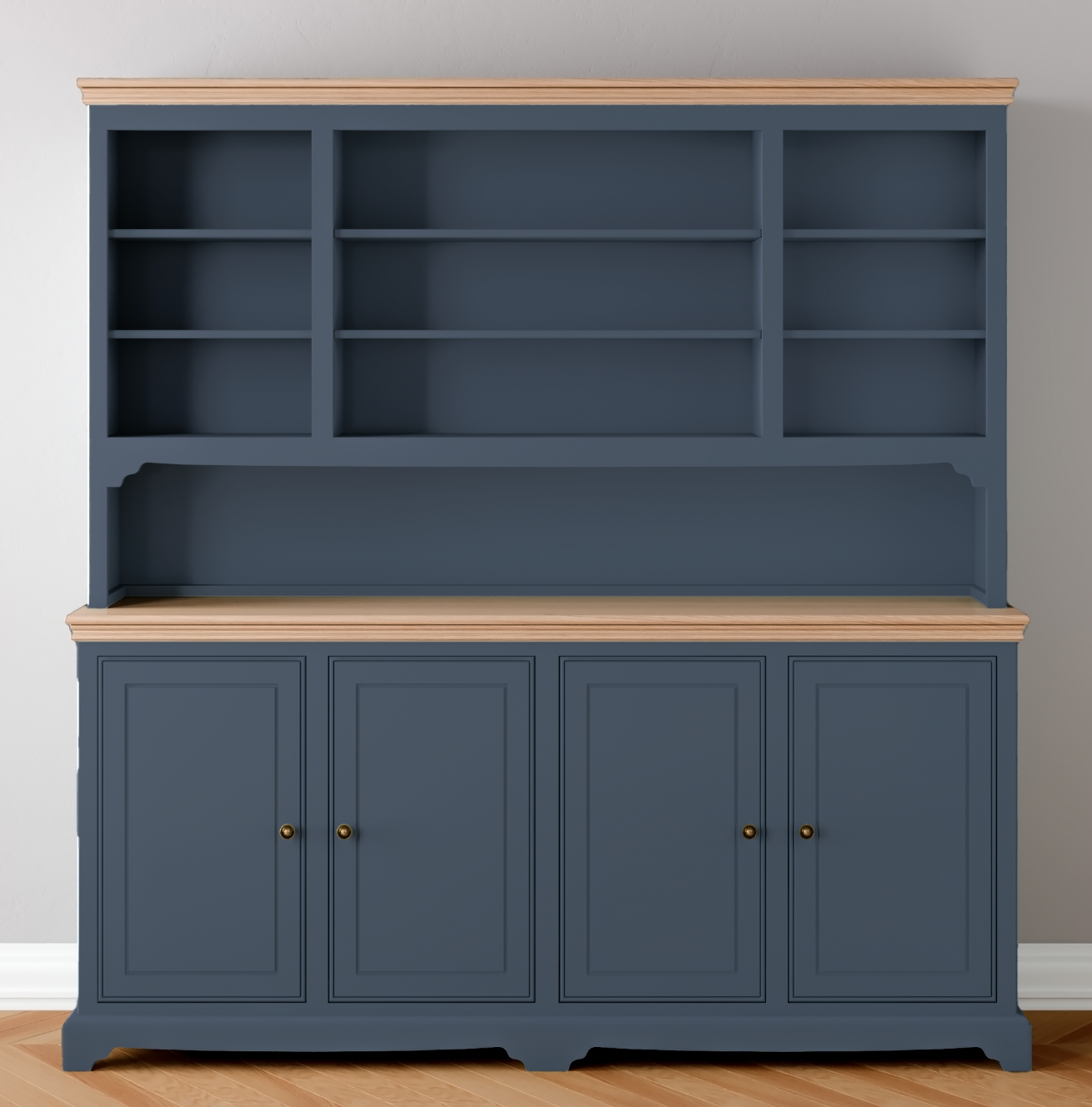 Open 4 door Wide Storage Dresser