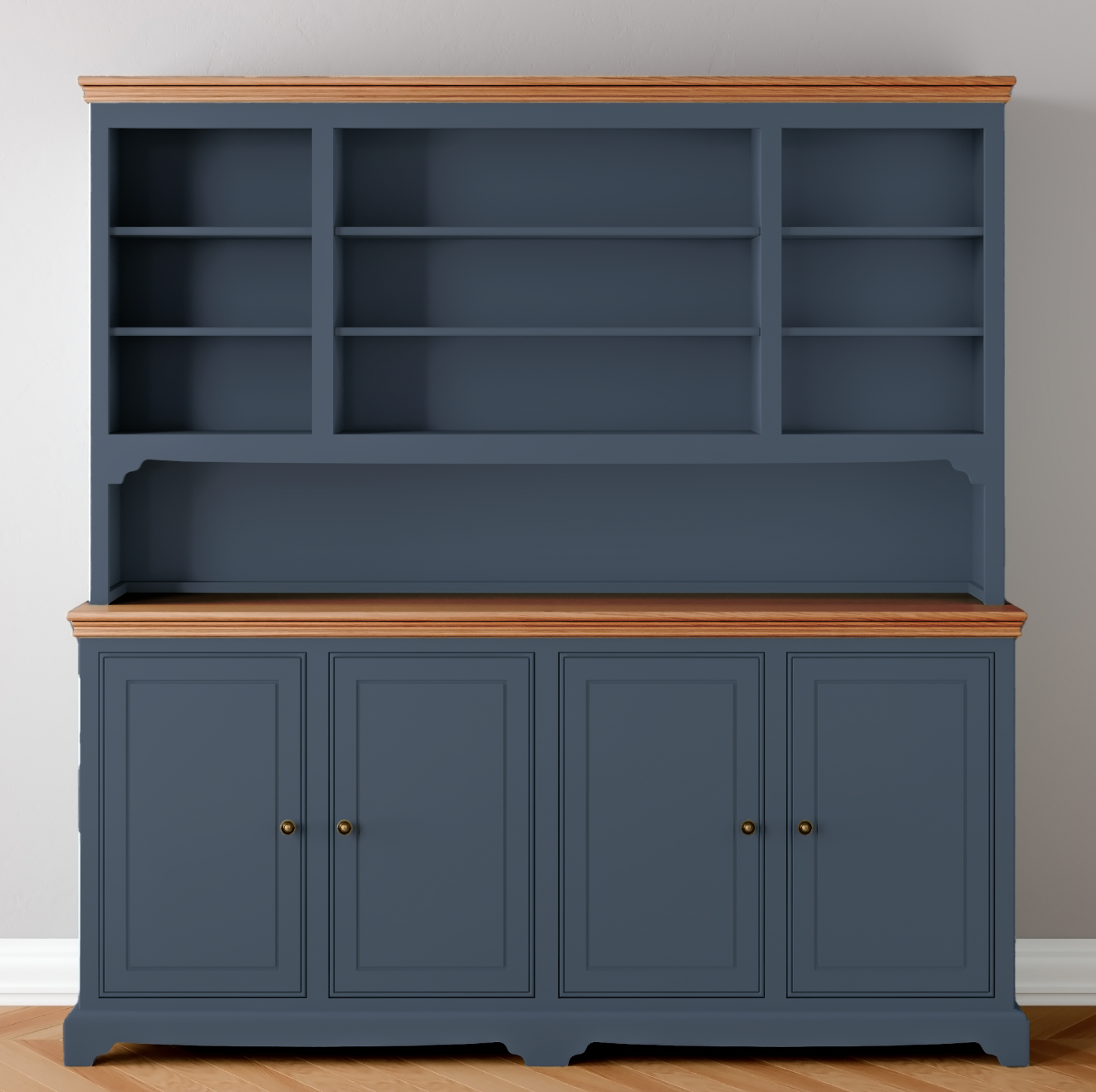 Open 4 door Wide Storage Dresser