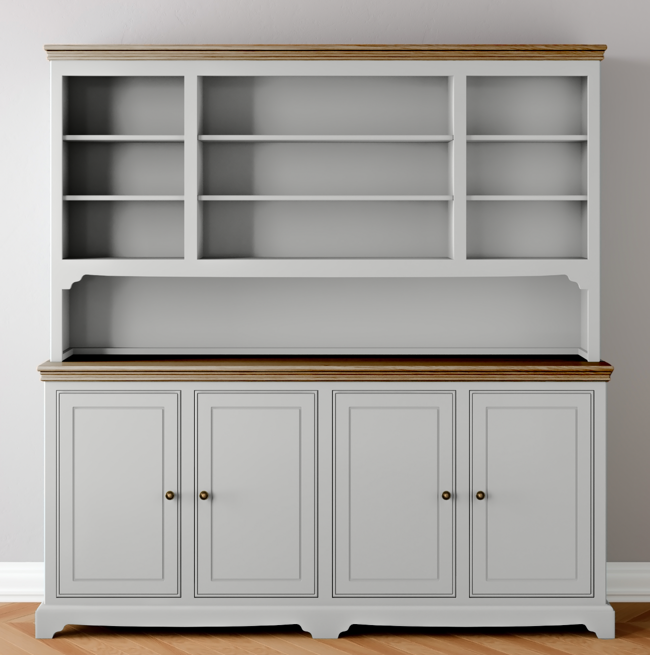 Open 4 door Wide Storage Dresser