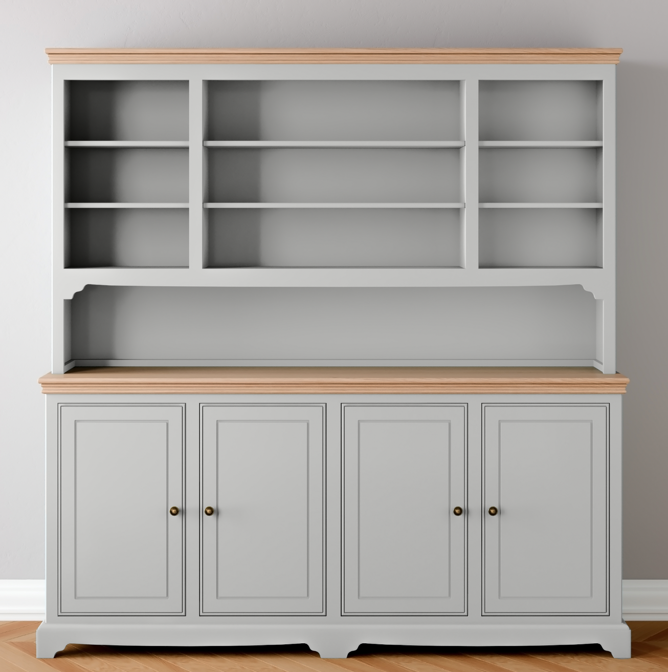 Open 4 door Wide Storage Dresser