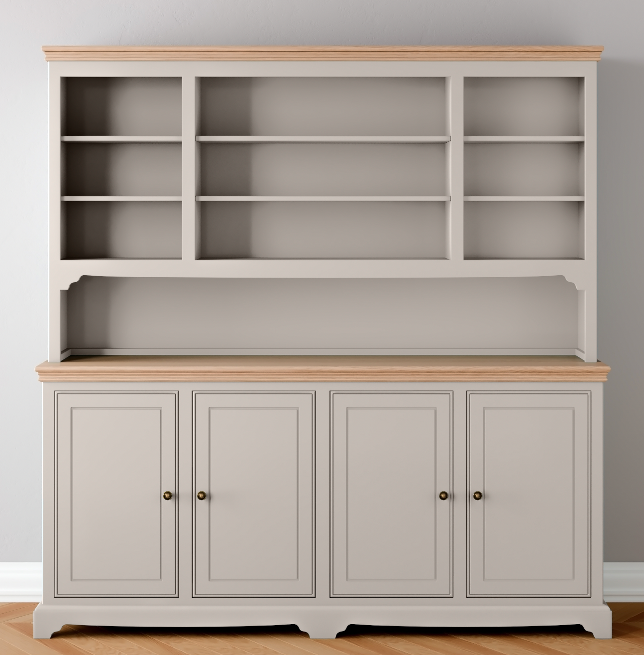 Open 4 door Wide Storage Dresser