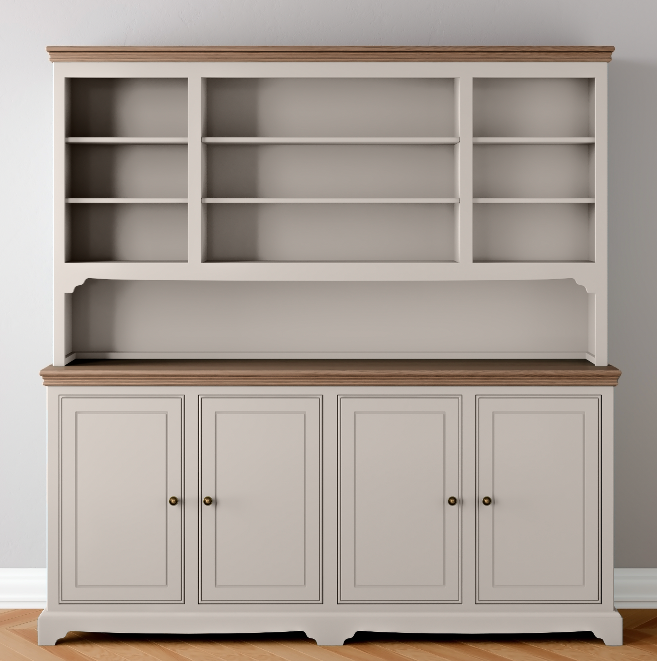 Open 4 door Wide Storage Dresser