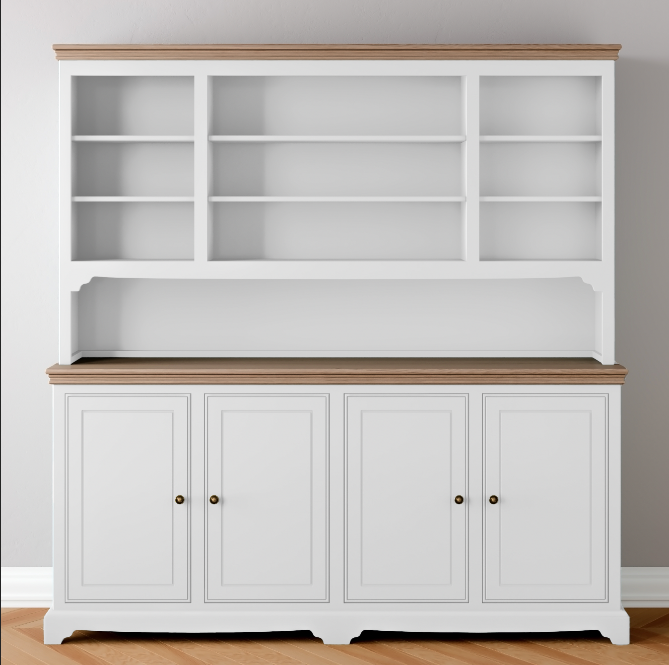 Open 4 door Wide Storage Dresser