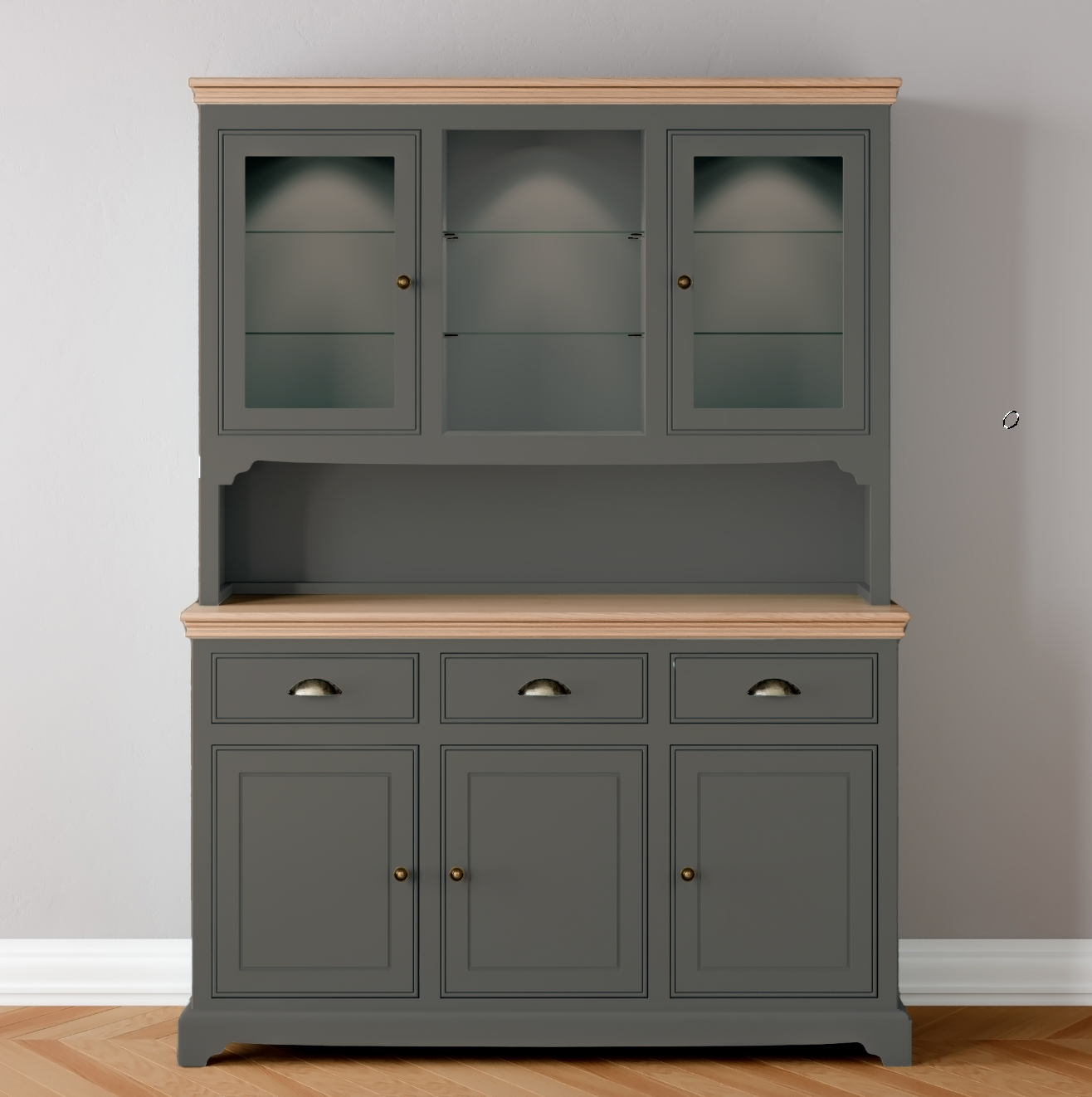 Medium Half Glazed door Dresser