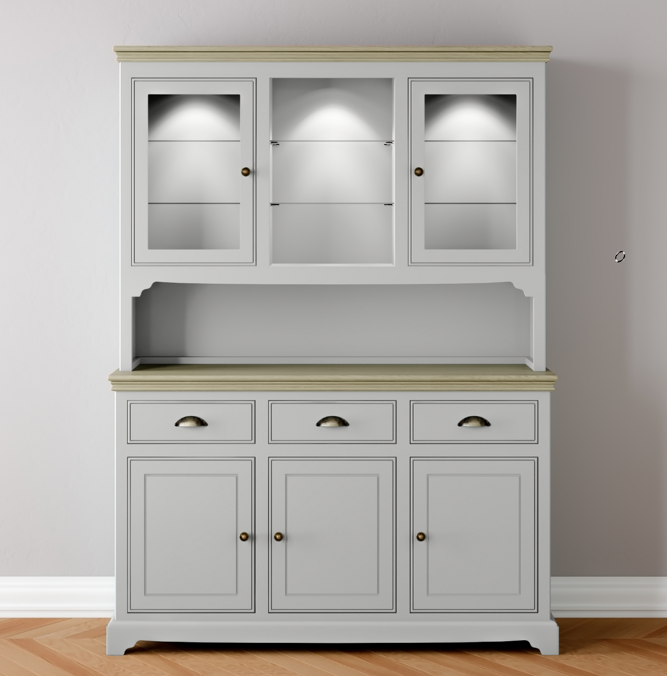 Medium Half Glazed door Dresser