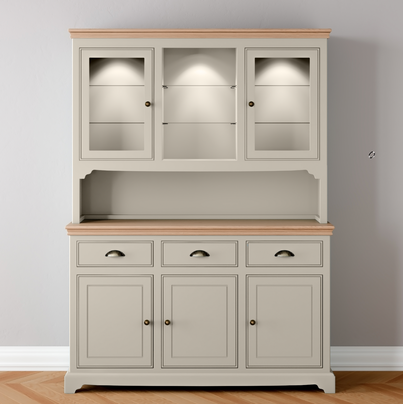 Medium Half Glazed door Dresser
