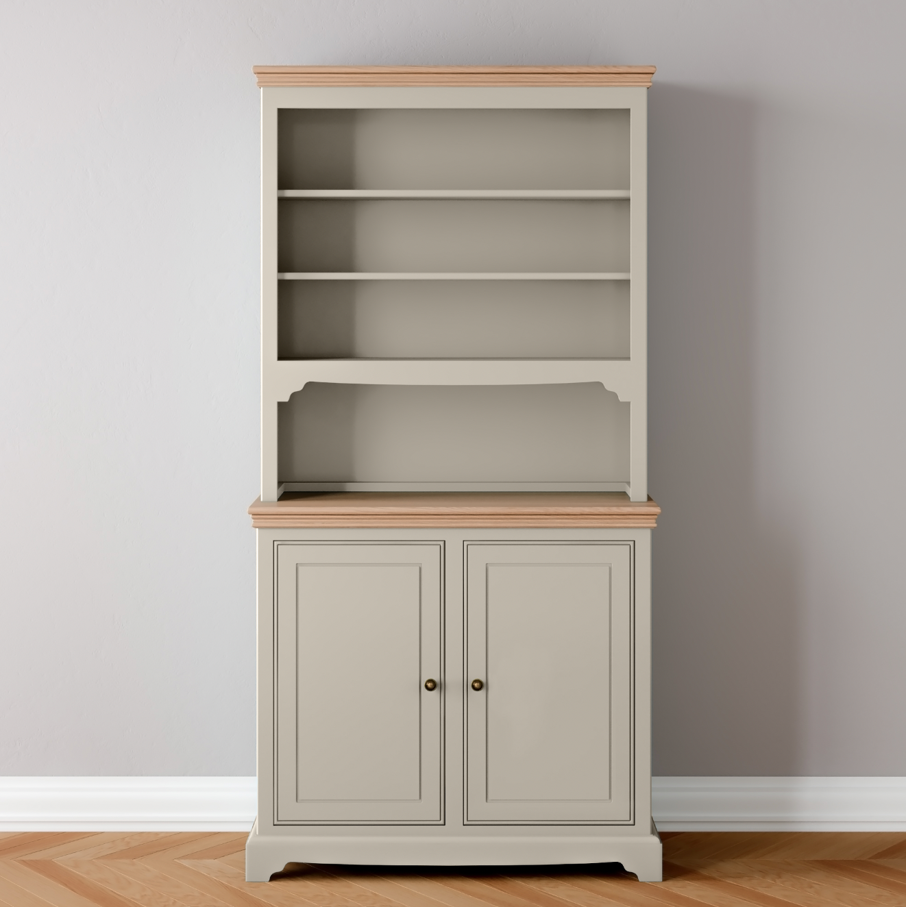 Open Rack 2 Door Dresser