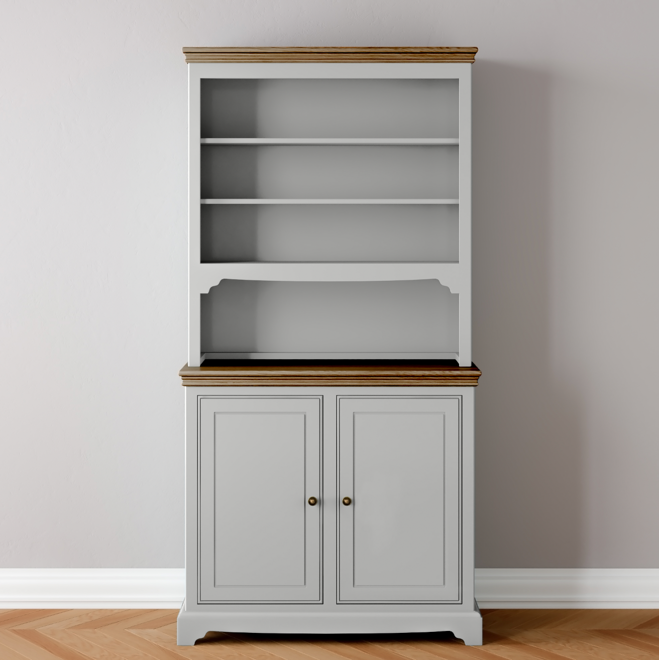 Open Rack 2 Door Dresser