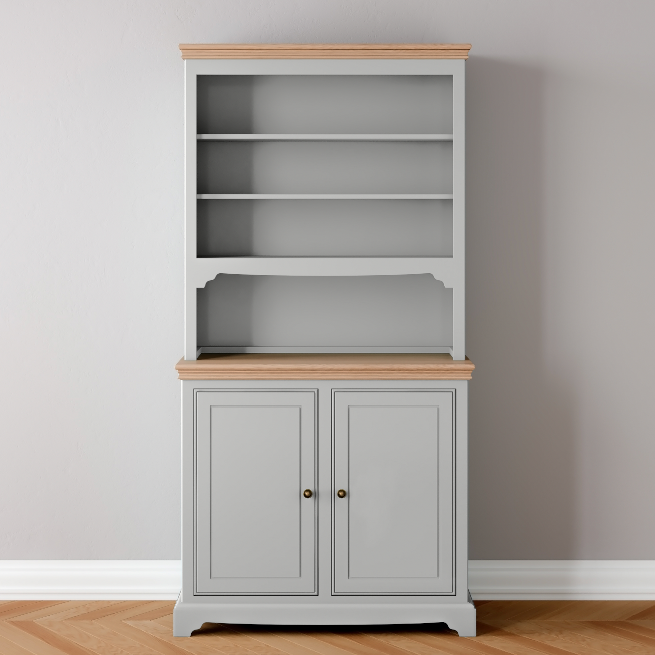 Open Rack 2 Door Dresser