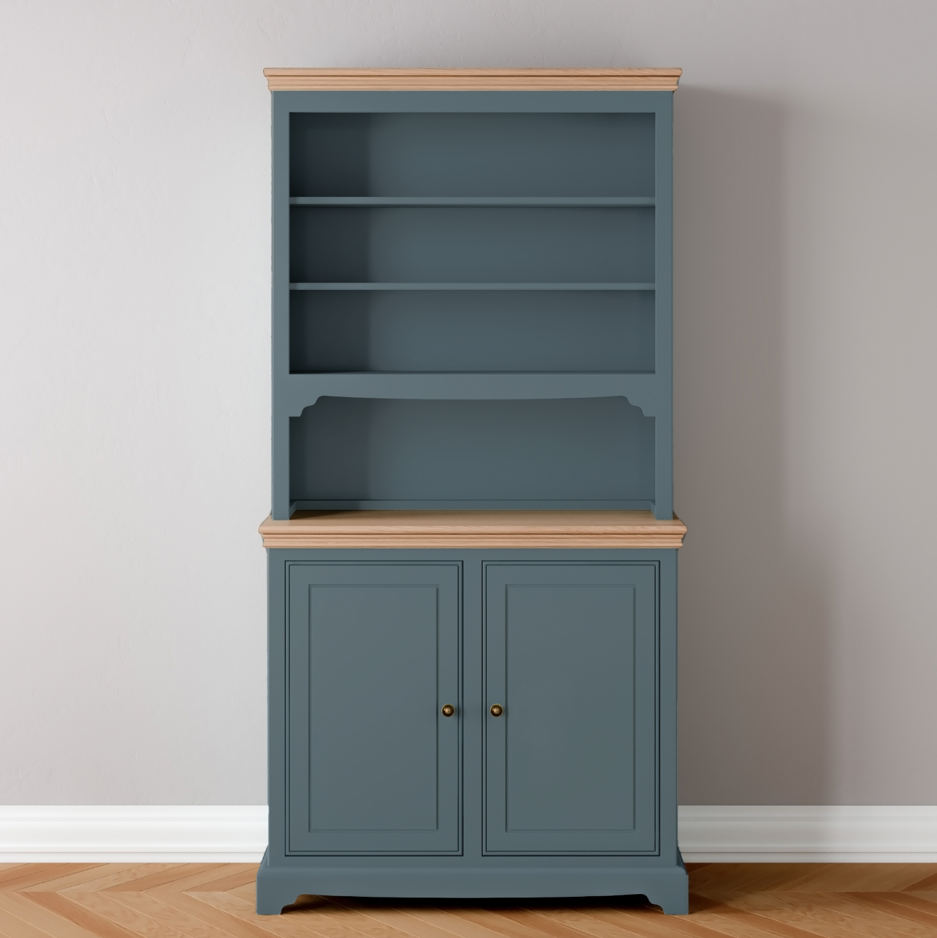 Open Rack 2 Door Dresser