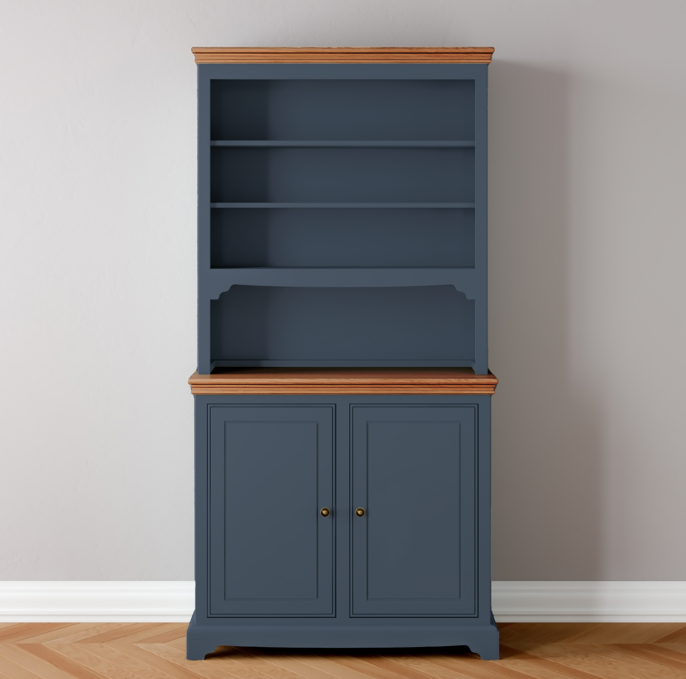 Open Rack 2 Door Dresser