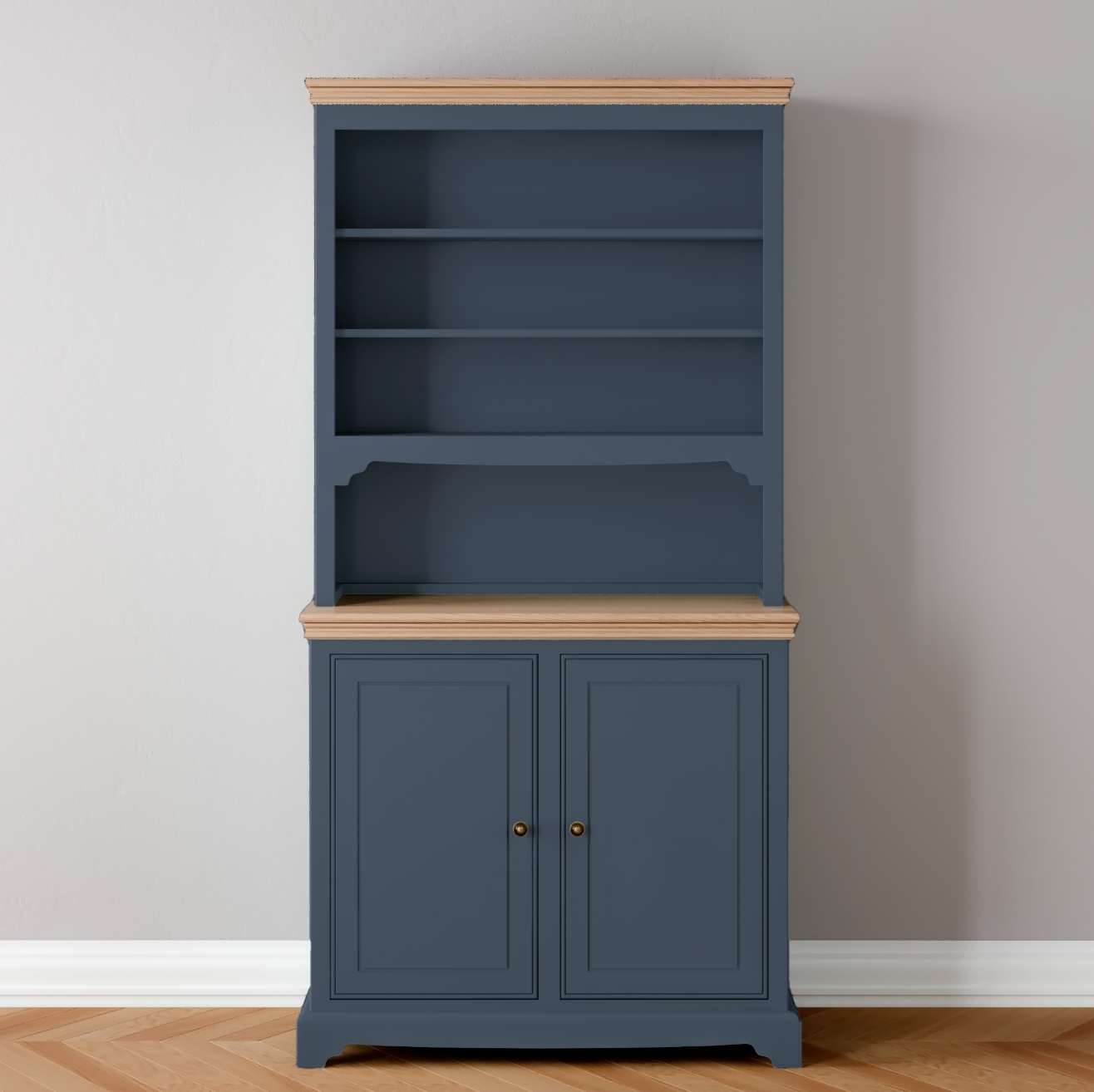 Open Rack 2 Door Dresser