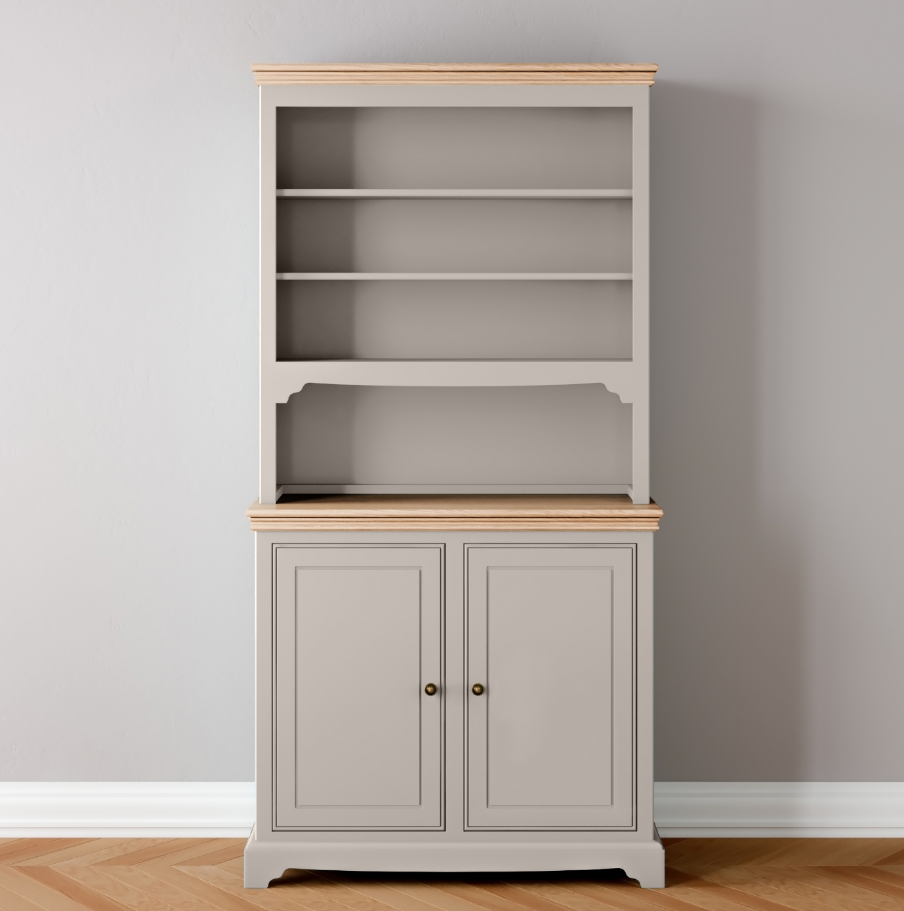 Open Rack 2 Door Dresser