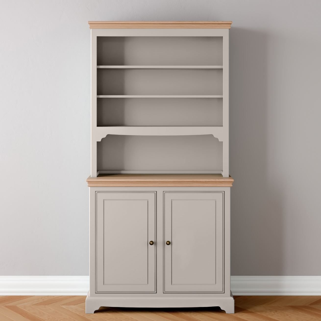 Open Rack 2 Door Dresser