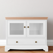 Corner TV Unit with Glass Doors