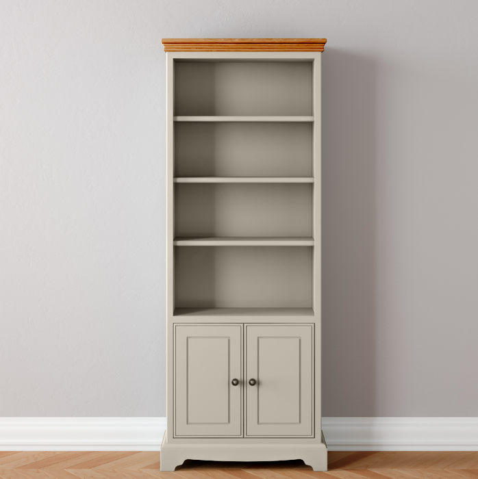 Tall Bookcase with Lower Cupboard