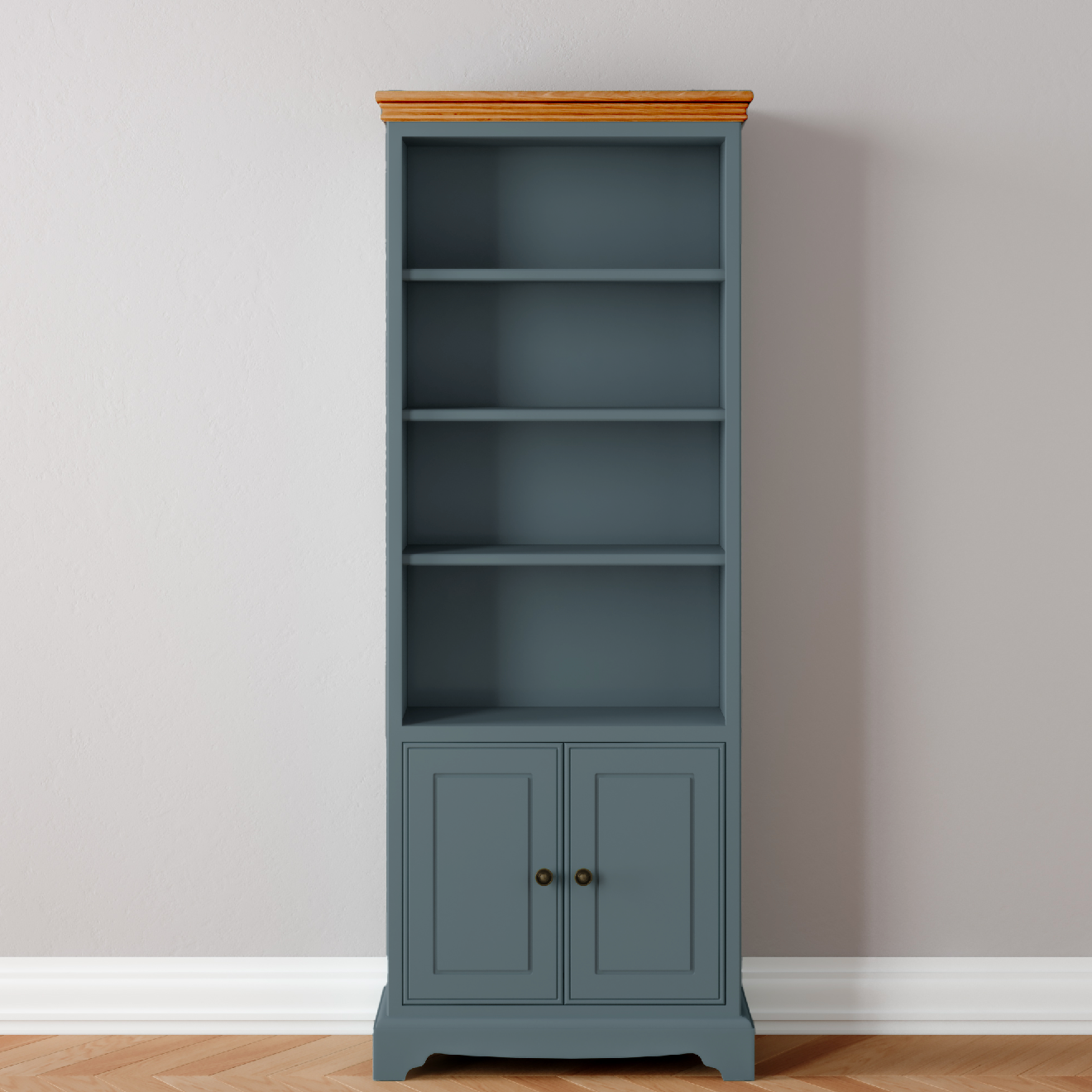 Tall Bookcase with Lower Cupboard