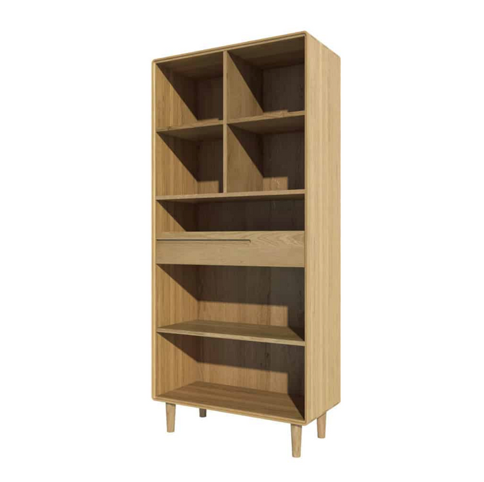 Homestyle GB Scandic Oak Large Bookcase